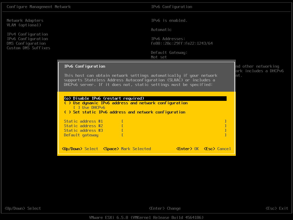 esxi remove vcenter control