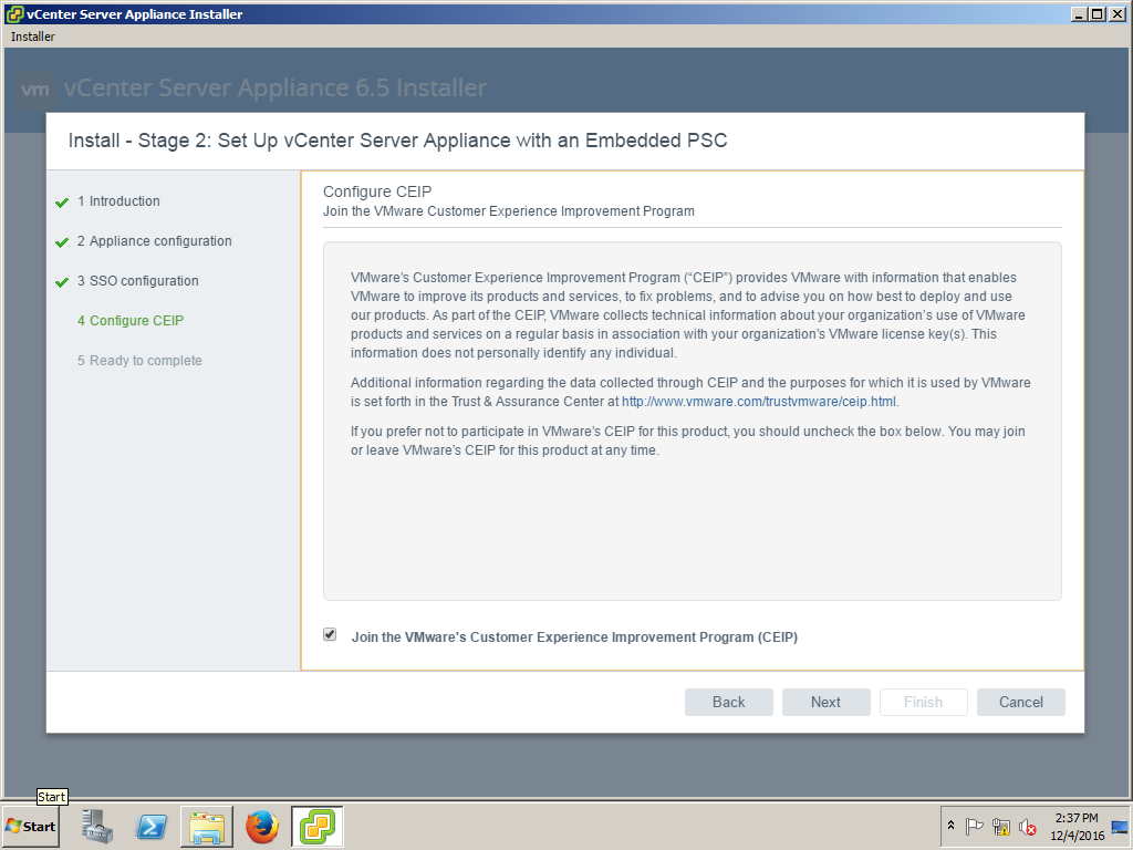 how to access vcenter 6.5