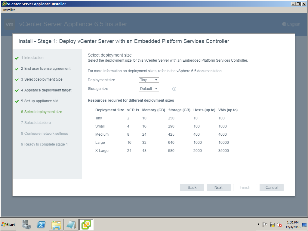 depoy ovf vmware 6.5