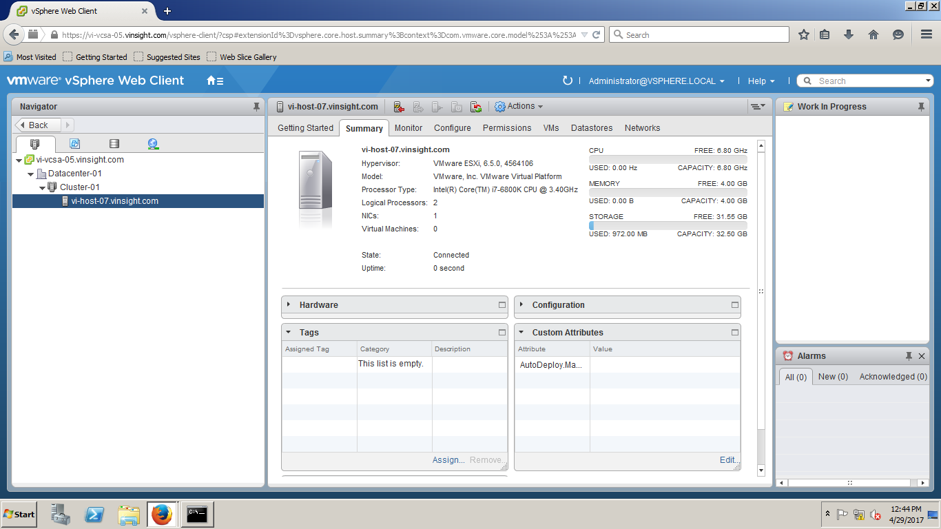 vsphere datastore usage on disk